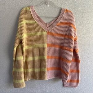 American Eagle Outfitters Color Block Sweater Top NWOT
